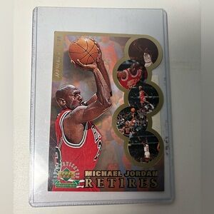 Michael Jordan Retires Upperdeck Rare find